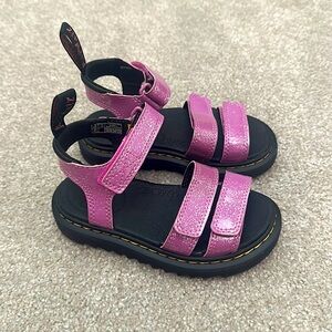Dr. Martens pink/purple glitter sandal- US child size 11, worn once.